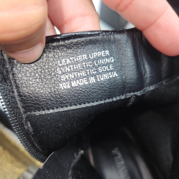 CARAVELA Strut Black Parent Leather Heel Zip Bootie Size 38 - Picture 13 of 15